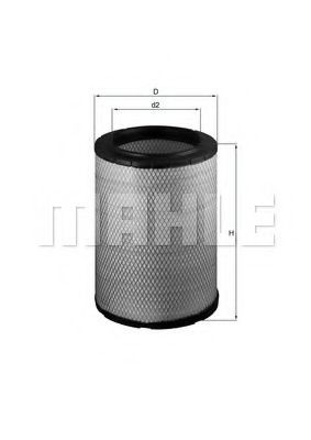 Елемент повітряного фільтра Mahle Original LX1600 ціна, від 61.93 USD